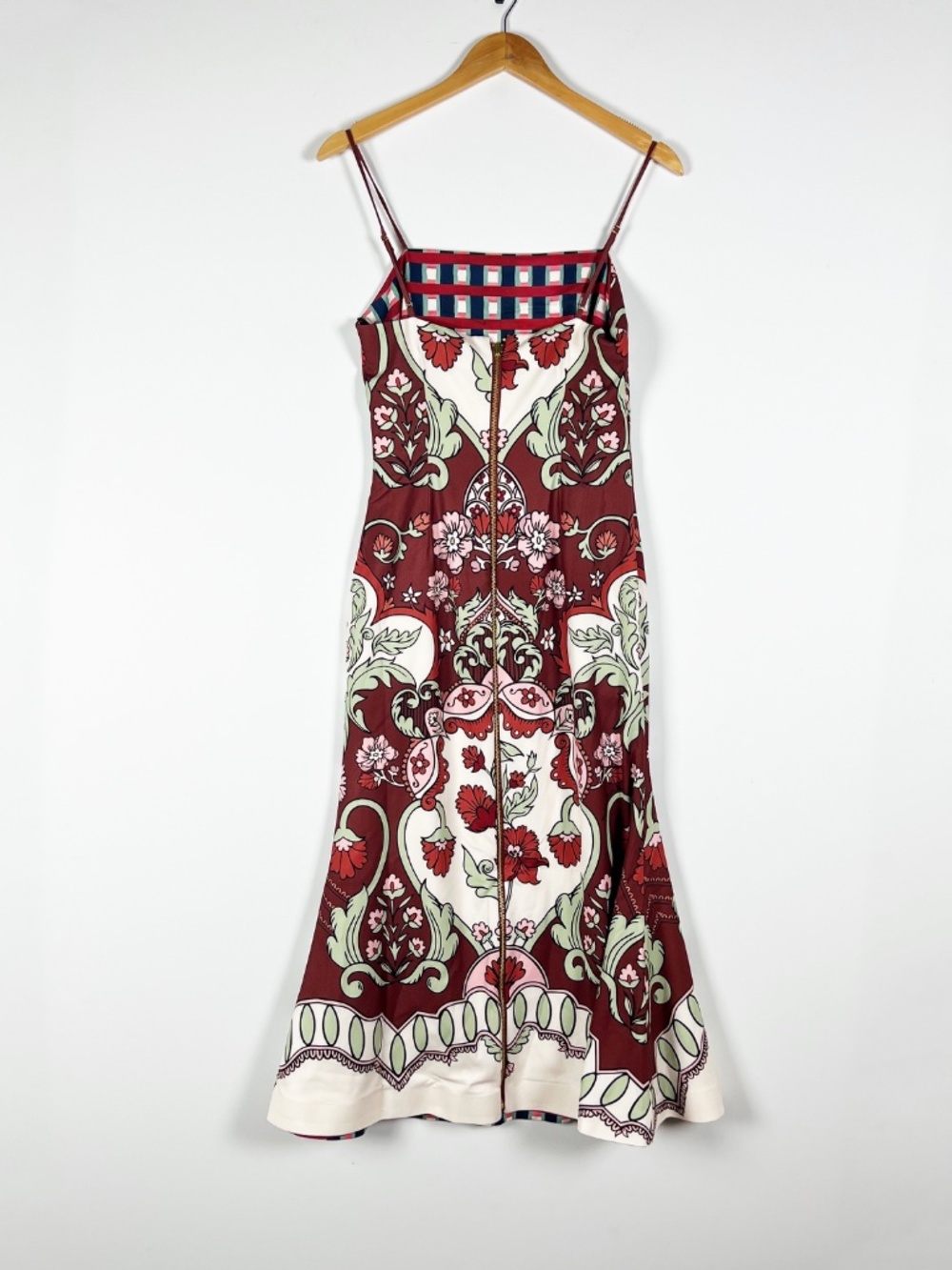 Mestiza Tropez Convertible Strapless Flared Print Pattern Midi Dress Small - Picture 3 of 3